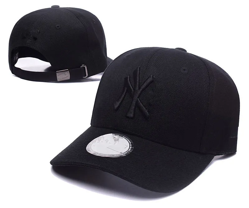 Summer Cotton Baseball Cap Unisex NY Letter broderade vår justerbara märkes snapback -mössor