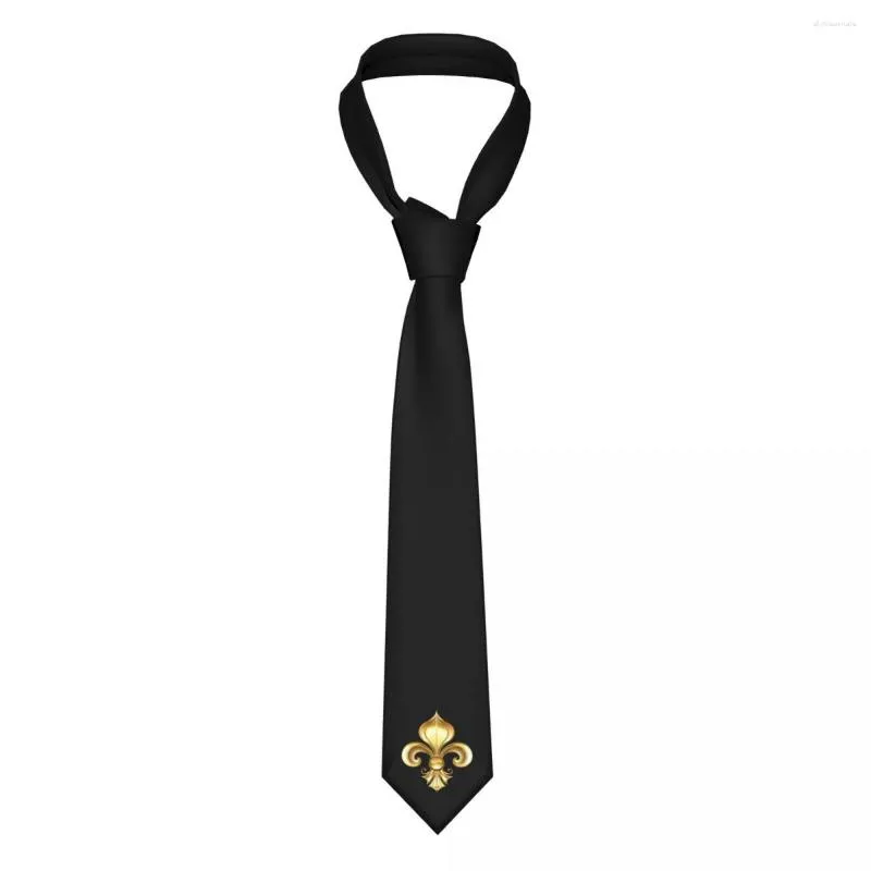 Bow Ties Gold Tie Fleur de Lis Iris Daily Wear Cravat Street Slyck