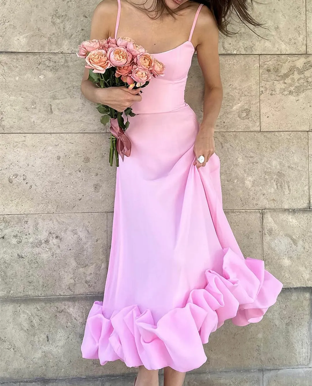 Black Floral Chiffon Dress, Elegant Short Dresses for Special Occasions:  A-Line Evening Gown with Spaghetti Straps, Ankle Length Formal Party Dress  