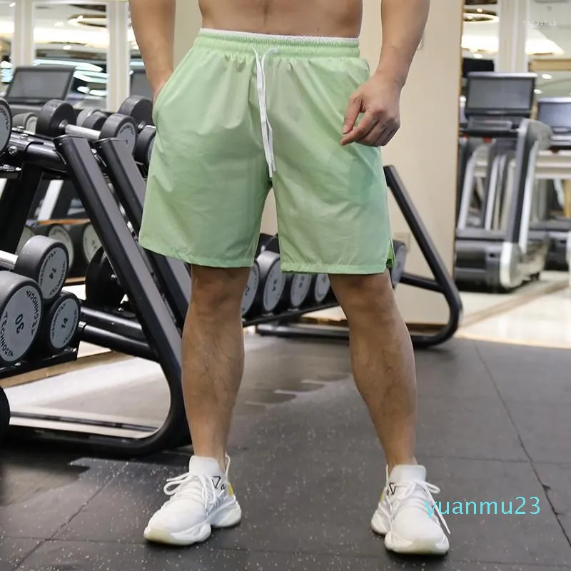 DHgate Running Shorts Summer Men Solid High Waist Quick Drying Sports Short Pants Drawstring Sport Pant For Man Breathable Basketball Trousers Sports Outdoors
