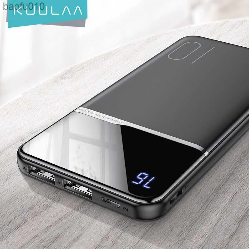 Kuulaa Power Bank 10000Mah Przenośna ładowarka dla Xiaomi Redmi Note 10 PowerBank dla POCO X3 Pro iPhone 13 12 11 Pro Max Puverbank L230619