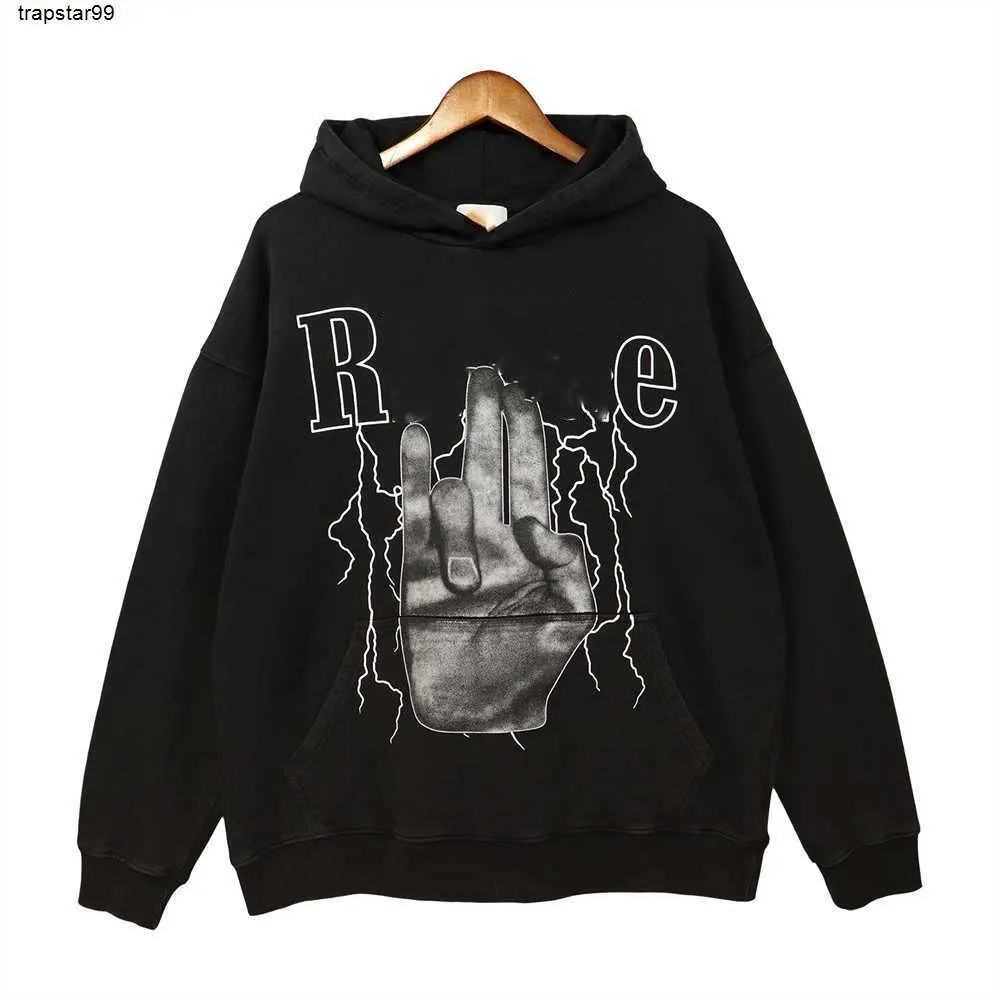 Tasarımcı Chao Mens Hoodies Sweatshirt Çift Büyük Boy Tshirt High Street Pamuklu Kapşonlu Sweater Lüks Üst Düzgün Gevşek Polos Kısa Kollu Asya Boyutu M3XL