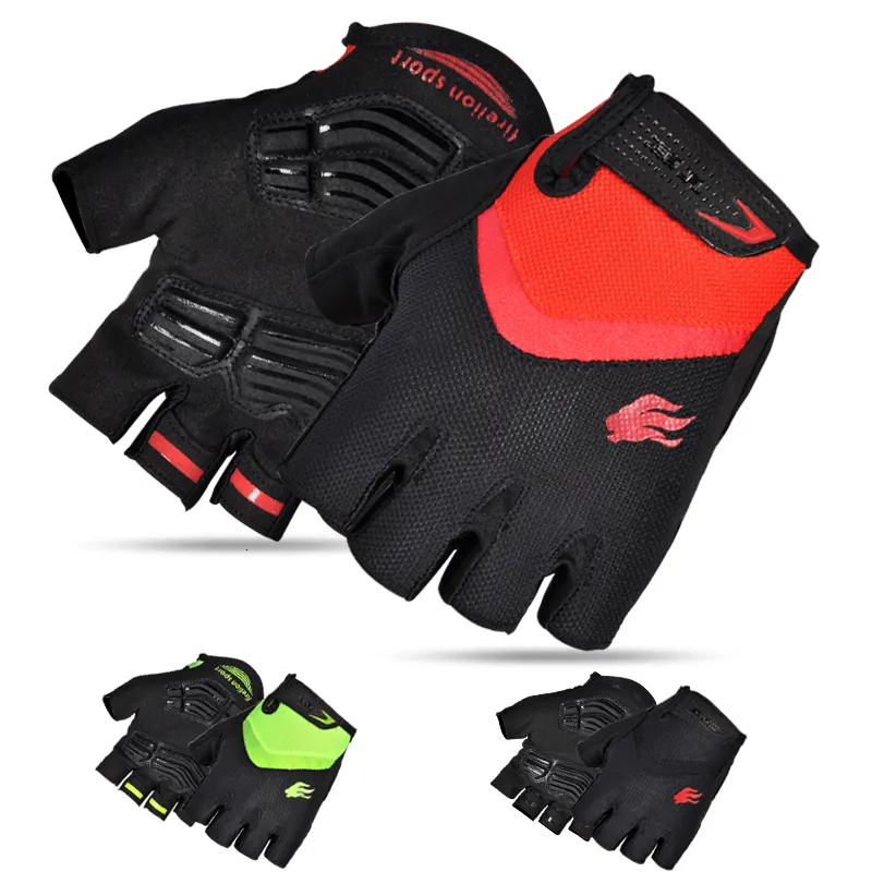 Sporthandskar Firelion Half Finger Bike Gloves Sports Mountain Bike Mat Gloves Breattable Off Road MTB Handskar 230720