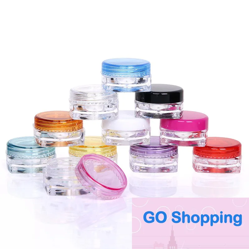 10pcs Travel Size Plastic Bottles Empty Small Vials Screw Lid Refillable Containers for Powder Liquids (30ml), Multicolor