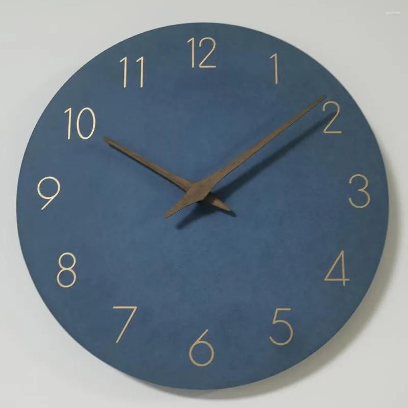 Relojes De pared 2023 MDF reloj De madera Slient Vintage rústico Shabby diseño arte reloj moda decoración del hogar Relogio De Parede
