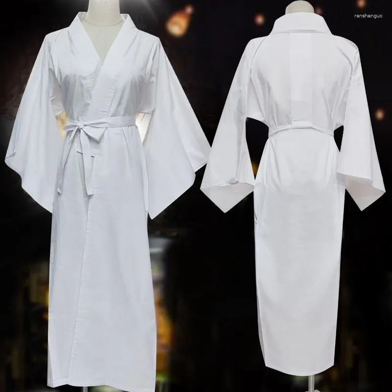 Roupa de dormir feminina BALDAUREN Anime COS Vestido de estilo japonês God Girl Pijama melhorado Tradicional Quimono Forro Robe longo