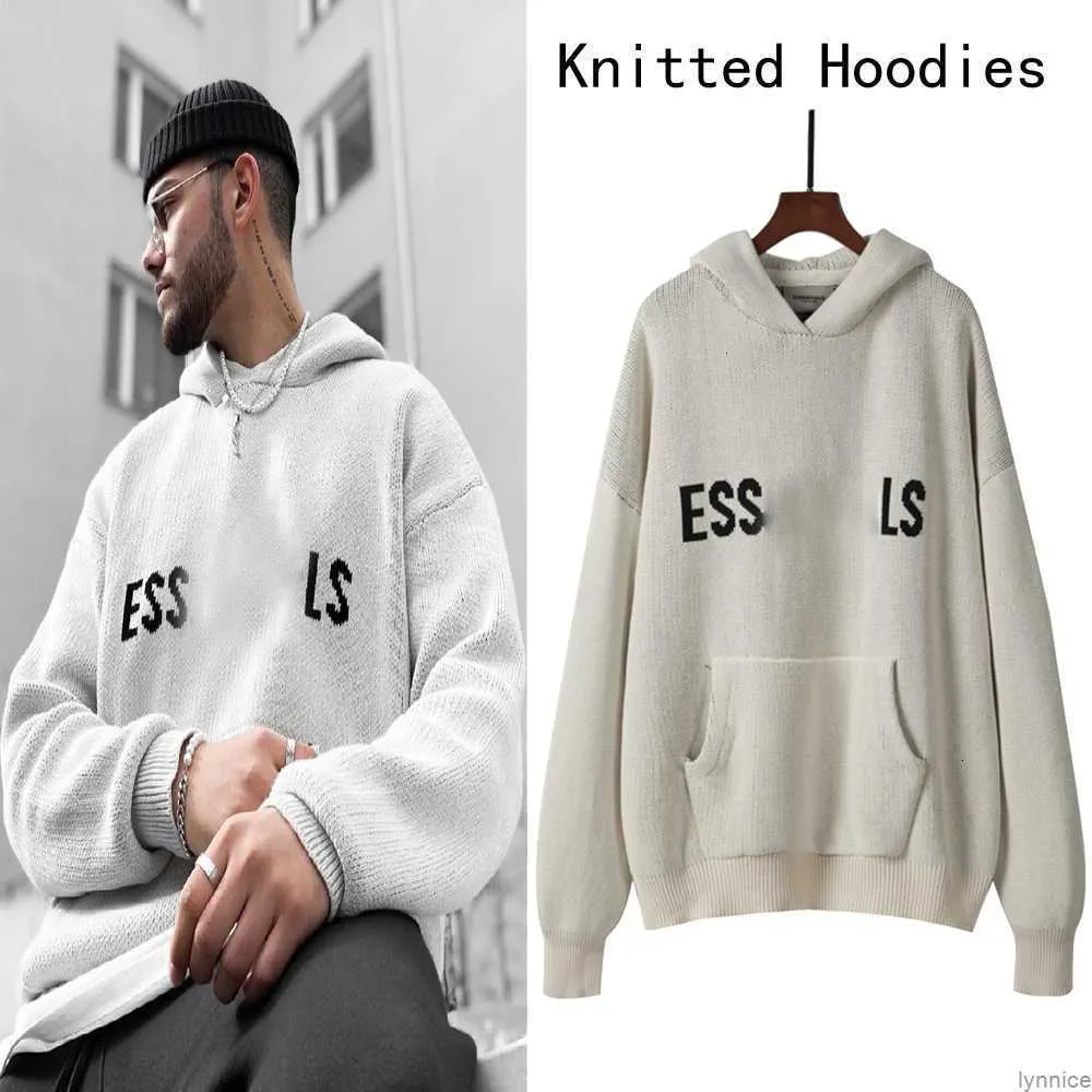 23SS 디자이너 Essentialclothing Hoodie 스웨터 남성 여성 니트 셔츠 스웨터 캐주얼 스웨트 셔츠 풀오버 톱 66xQ