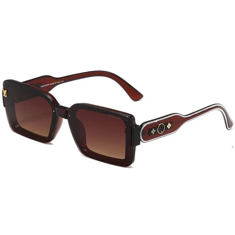 نظارة شمسية مصممة نظارة شمسية للنساء نظارات كاملة الإطار Lunette أزياء عالية الجودة الطباعة الفاخرة L3252