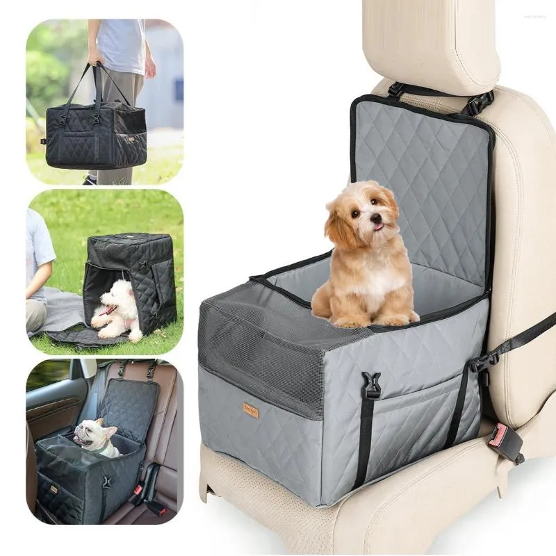 Bolsa para transporte de cães para animais de estimação para uso no carro Colchão assento dianteiro e traseiro cama de segurança Suprimentos de almofada protetora multifuncional