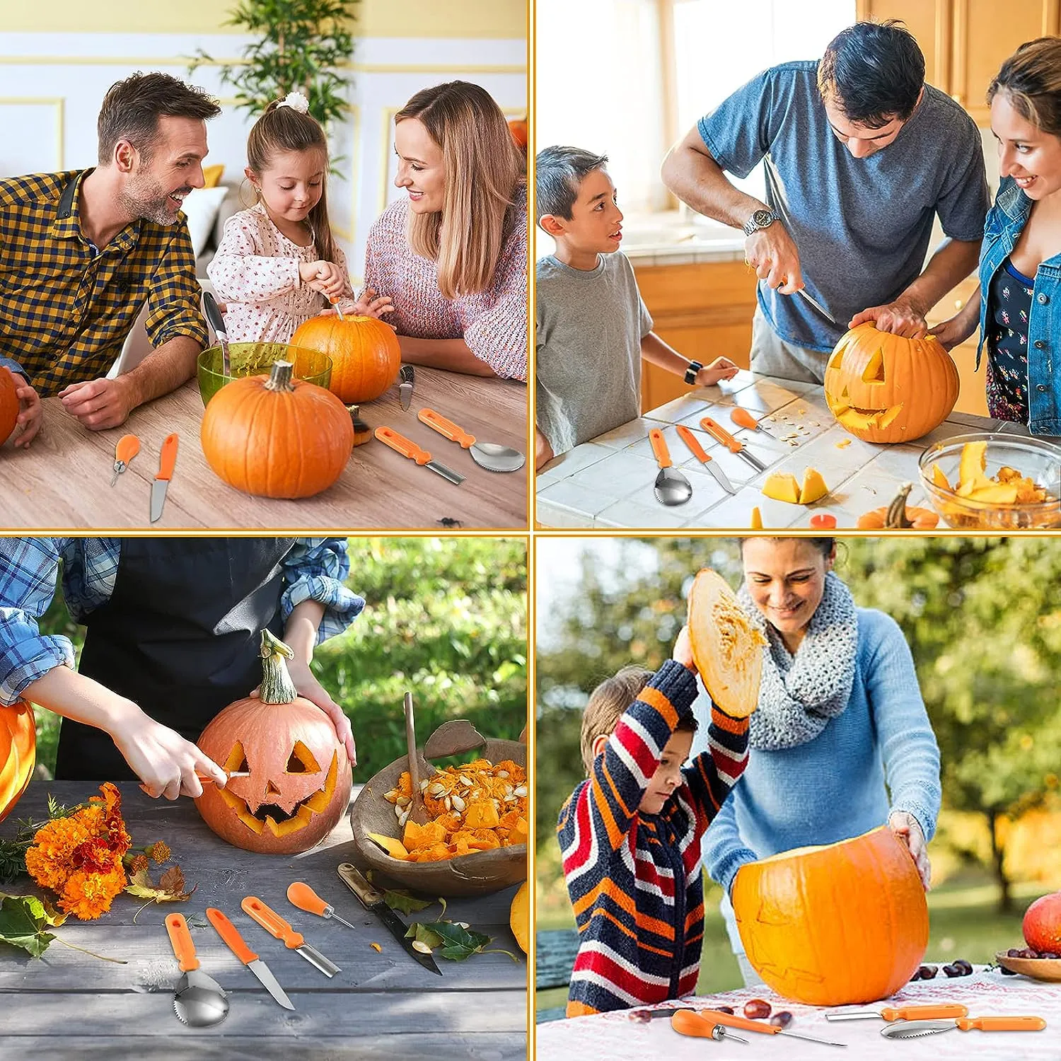 Pumpkin Carving Stainless Set