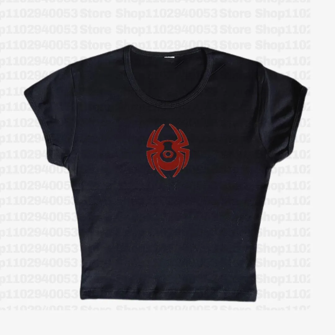 Damen-T-Shirt, amerikanische Retro-Buchstaben, bedruckt, kurzärmeliges T-Shirt, schlanker Boden, Y2K-Baby-T-Shirts, Sommer, Vintage, Straße, Harajuku, Buchstabe 230724