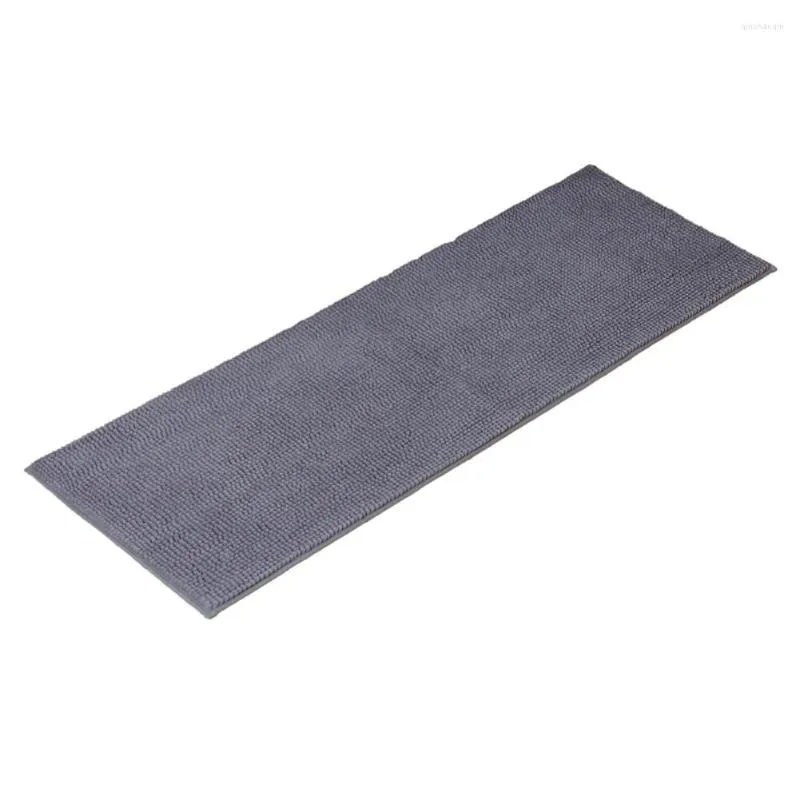 Tapis de bain 1PC tapis tapis de salle de bain en peluche Extra-doux matériau en microfibre Chenille Super absorbant pour baignoire au sol douche chambre