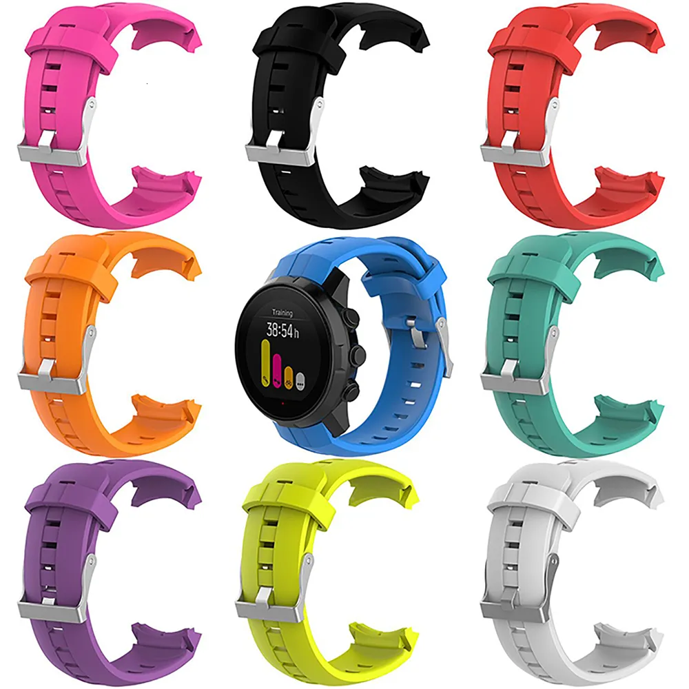 Titta på Bands Smart Watch Strap Wrist Strap Suunto Ambit3 Vertical Spartan Sports Watch Silicone Wrist Strap Armband 230724