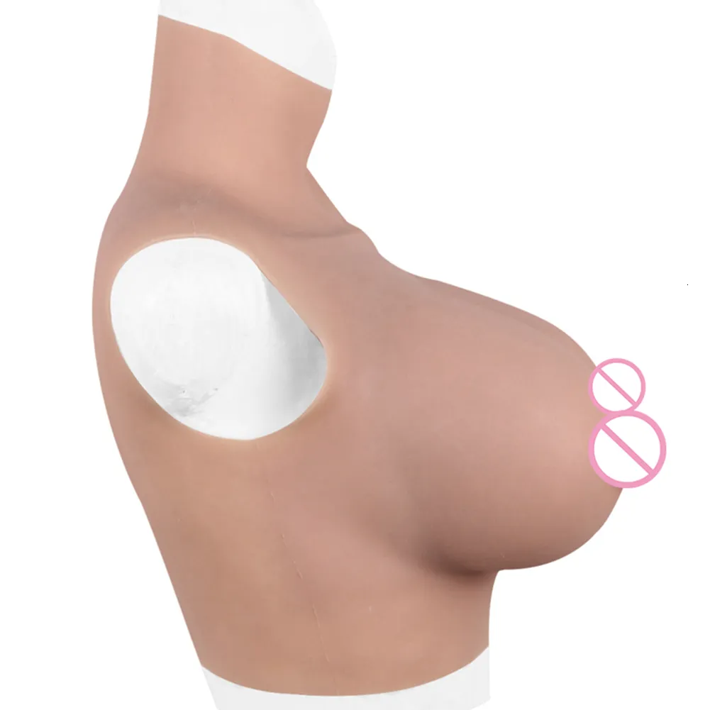 Dokier Huge Fake Boobs S Cup Silicone Breast Forms Breastplate For