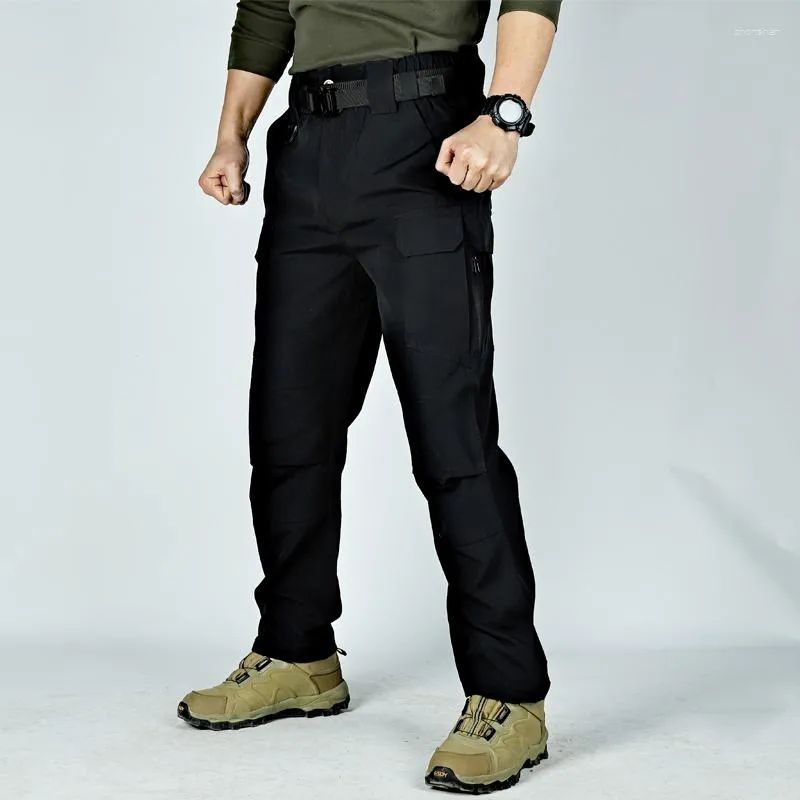 Pantalon homme respirant militaire pantalon homme tactique 2023 Cargo étanche portable décontracté armée multi-poches