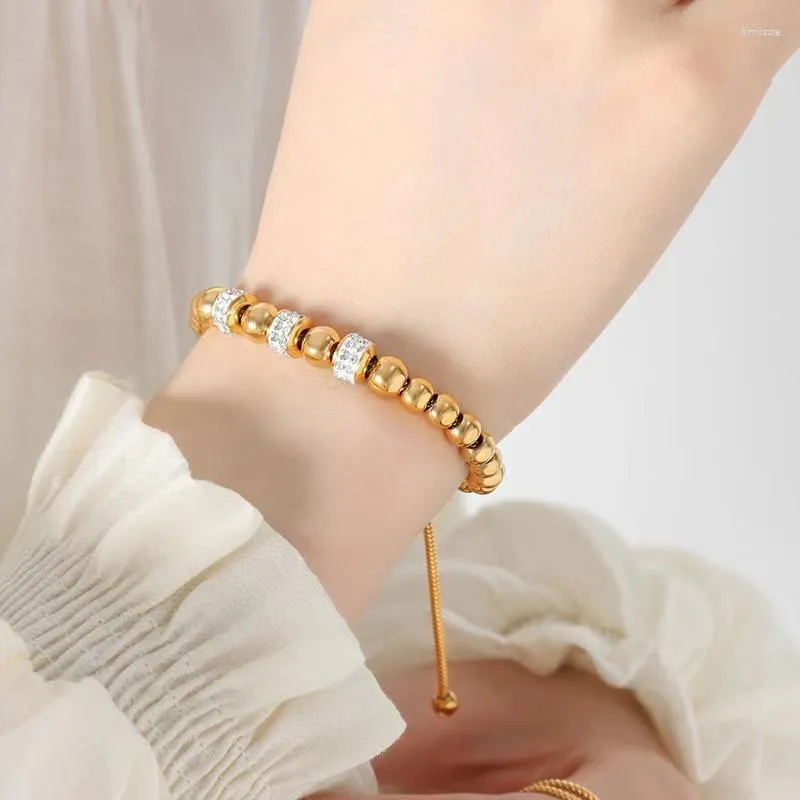 Charm Bracelets Elegant Women Crystal Ball Beaded Bracelet Jewelry For Girls