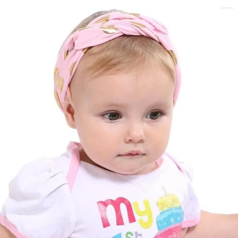 Acessórios para o cabelo Faixa de cabeça para bebê menina Roupas infantis Faixa Dot Arcos Born Headwear Tiara Faixa de cabelo Presente Crianças Turbante