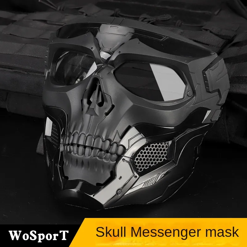 Halloweenowa maska ​​imprezowa maska ​​czaszka przerażająca maska ​​taktyczna cosplay maskarada maska ​​na Halloween maska ​​Joker Halloween
