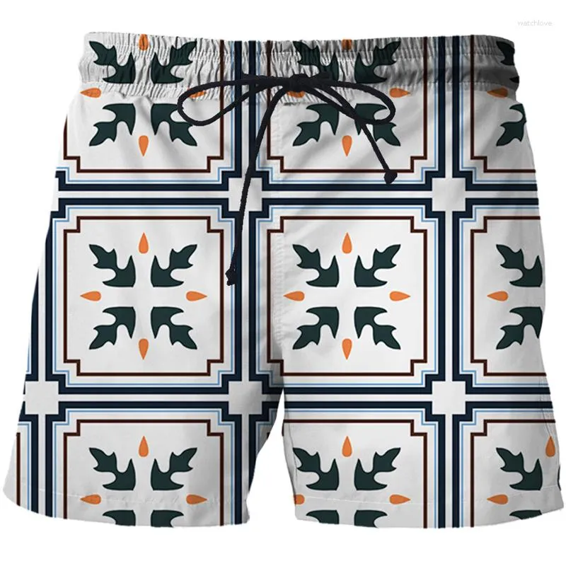 Mäns shorts japansk stil och män 3d tryck Bermuda Beach Mens Hip Hop High Street Summer Sweatpants kläder