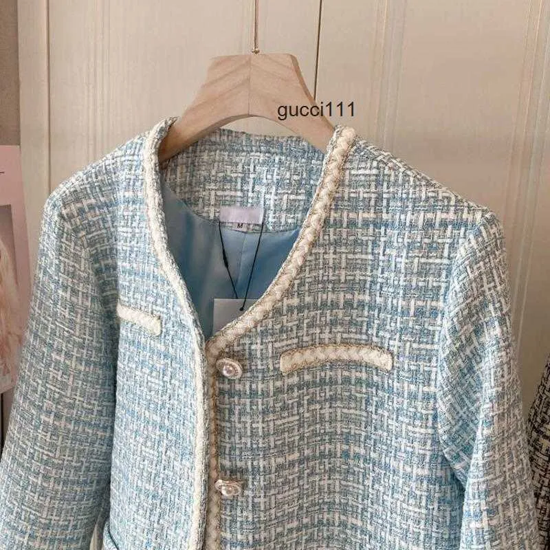 Coat channel ccity Women's Jackets Tweed Jacket Chanels Vintage Fashion Suit Outwear Women Female Blazer Manteau Femme Feminino