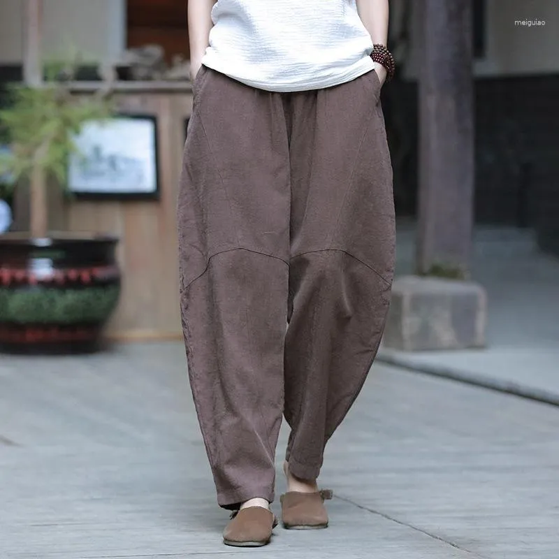 Japanese Hip Hop Retro Yoga Pants For Women Plus Size Pure Color Street Style Zen Meditation Ethnic Pants From Meiguiao 26.66 DHgate.Com