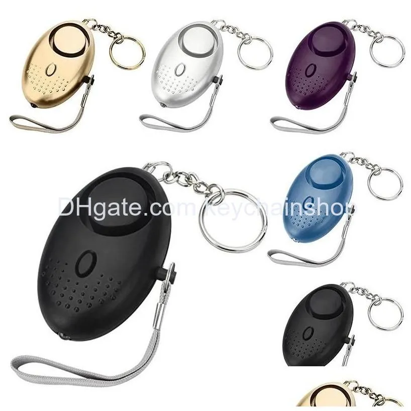 Porte-clés Maison 9 Couleurs 130Db Forme D'Oeuf Autodéfense Alarme Fille Femmes Sécurité Protéger Alerte Sécurité Personnelle Scream Loud Keychain Drop Dhhsp