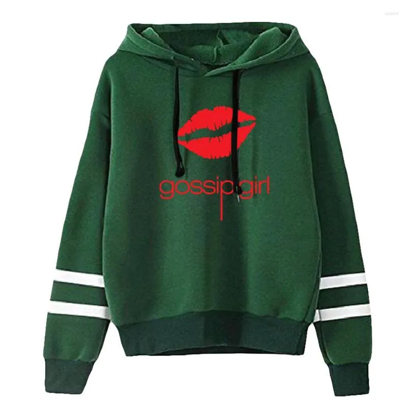 Moletons femininos com capuz Gossip Girl feminino/masculino de manga comprida com capuz unissex casual streetwear tops