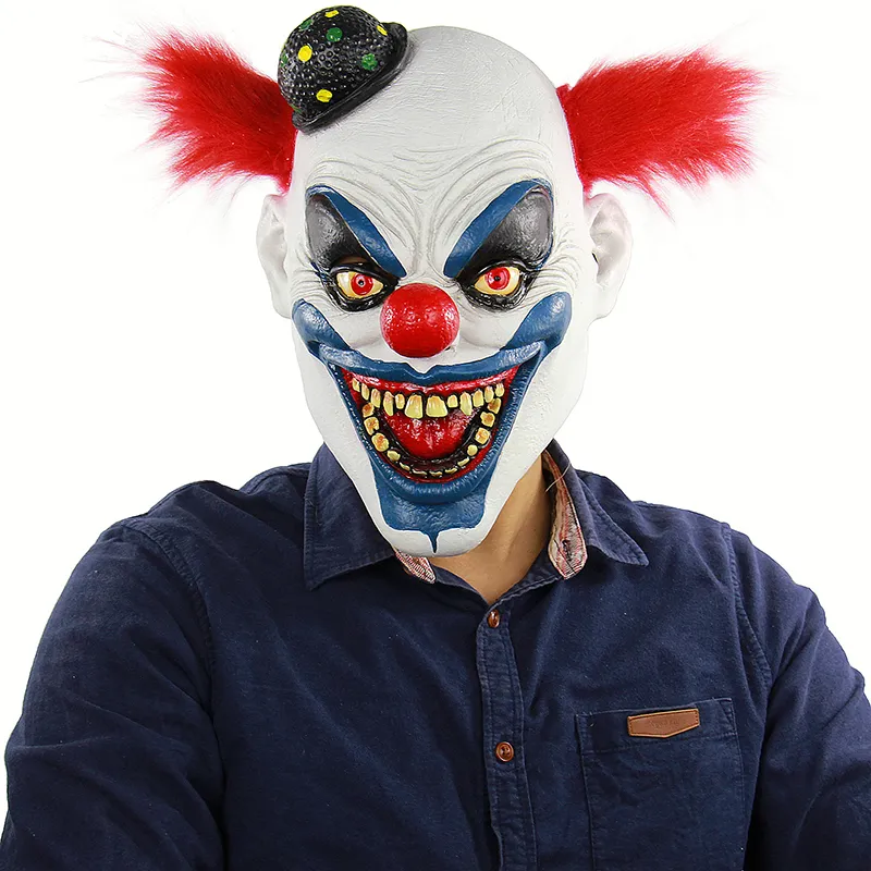 FantasyParty Halloween gruselige Maske Kostüm Party Latex gruselige Clown-Maske Joker-Maske