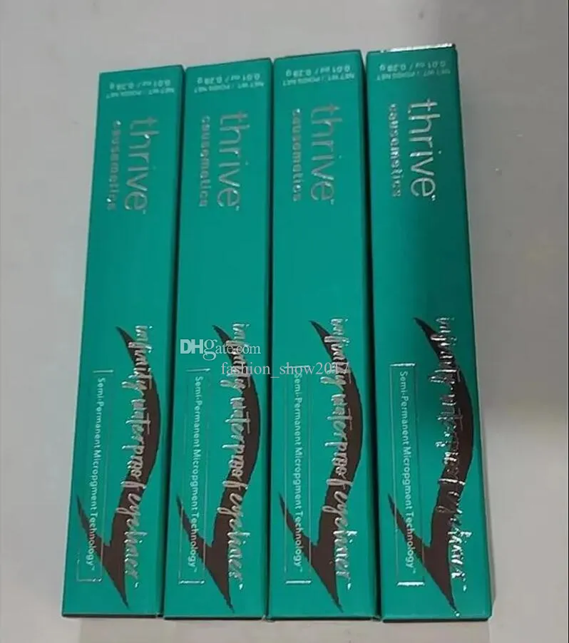 Yeşil Tüp Eyeliner 3 Renk Mat Siyah Sıvı Eyeliner Hızlı Kuru Su Geçirmez Göz Astar Kalem 0.28G