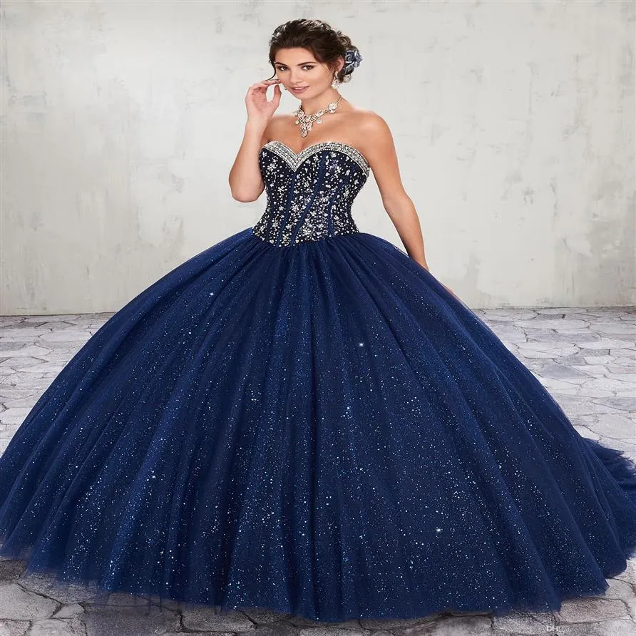 Glänzende marineblaue Quinceanera-Kleider mit Herzausschnitt und Kristallperlen für besondere Anlässe, Abschlussballkleid 2020, Weinrot, Tanz-Abschlussballkleider, Cust288g