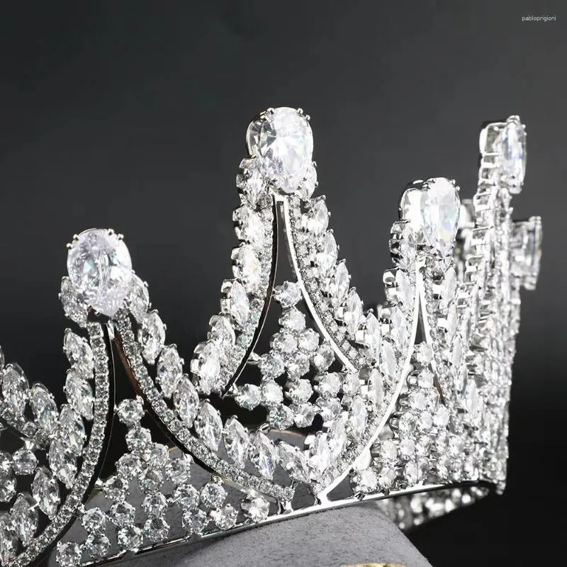 Sponke za lase EYER, krone za tekmovanje, avstralski kubični cirkonij, kristalna tiara, poročni nakit, modni dodatki za_voghion.com