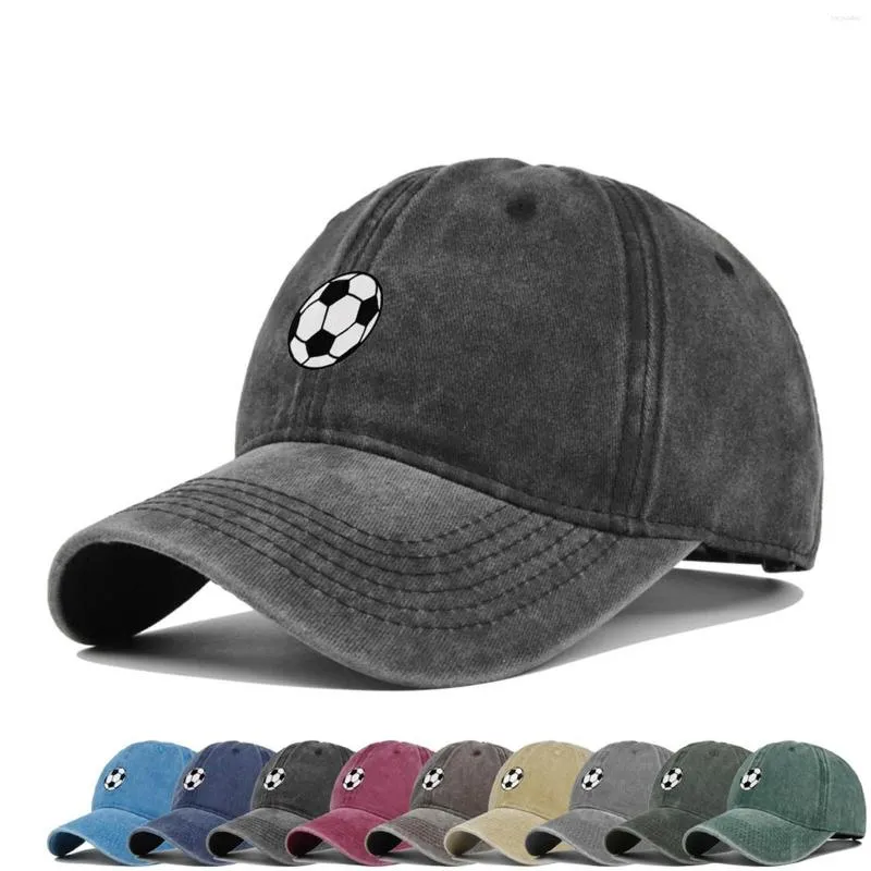 Ball Caps Distressed Football Mom Baseball Cap For Women Adjustable Washed Sun Hat Mama Cork Speaker