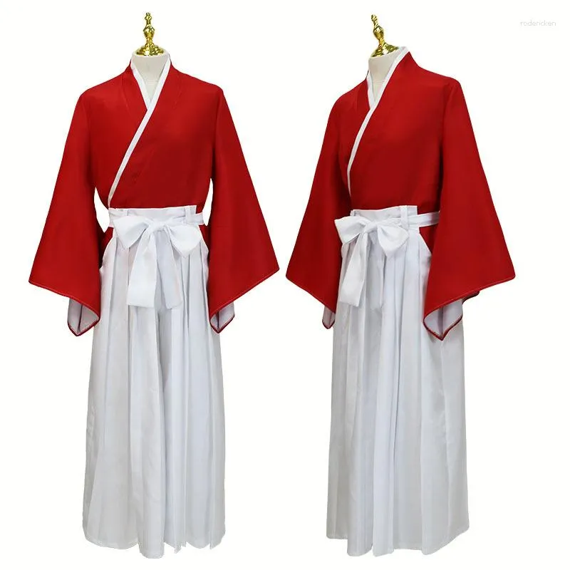 Etniska kläder Kvinnors anime kimono orientaliska traditionella japanska enhetliga kläder halloween karneval kostym toppar byxor