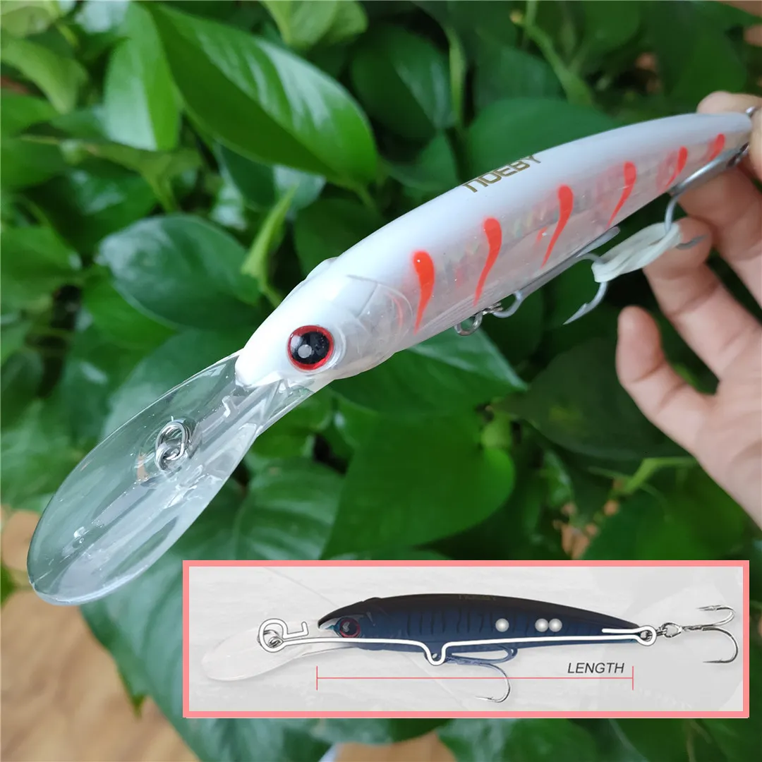 Appâts Leurres Noeby 1pc 16cm/73g 14cm/52g 12cm/32g Swimbait Pêche Leurre Mineur Dur Artificiellement Appâts De Pêche Vairon de Wobbler 230720