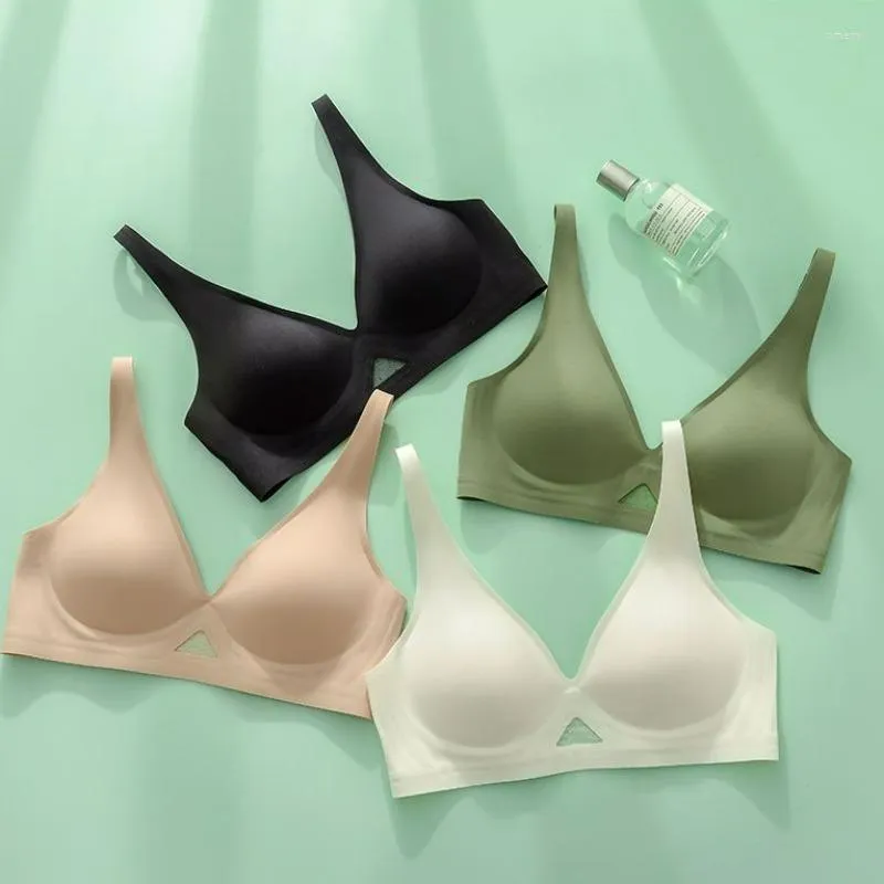 Bras Seamless For Women Wireless Underwear Push Up Brasiere Deep V Bralette  Comfort Female Thin Invisible Bra Sexy Lingerie From 5,83 €