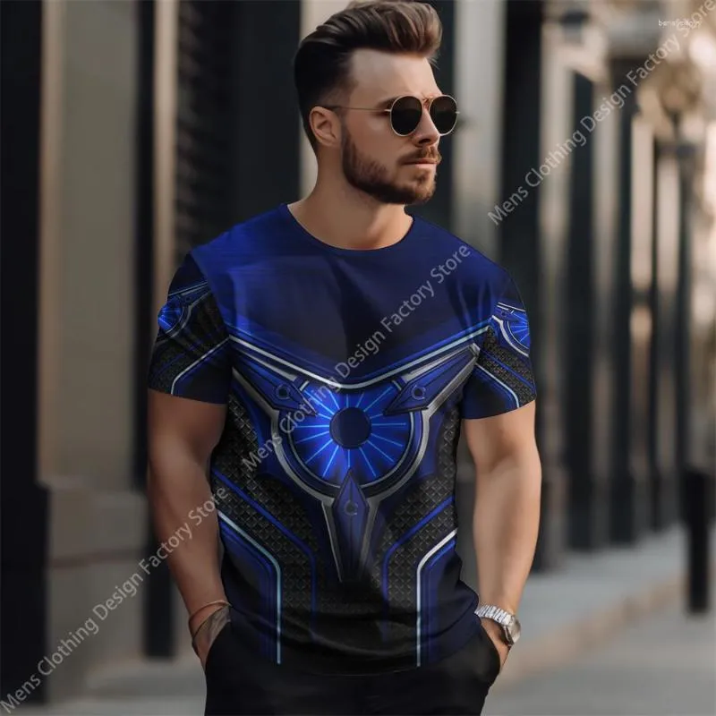 Mannen T-shirts 2023 Zomer Mode Man Korte Mouw T-shirt Streetwear Voor Mannen Energy Core Print Oversized T-shirt sportkleding