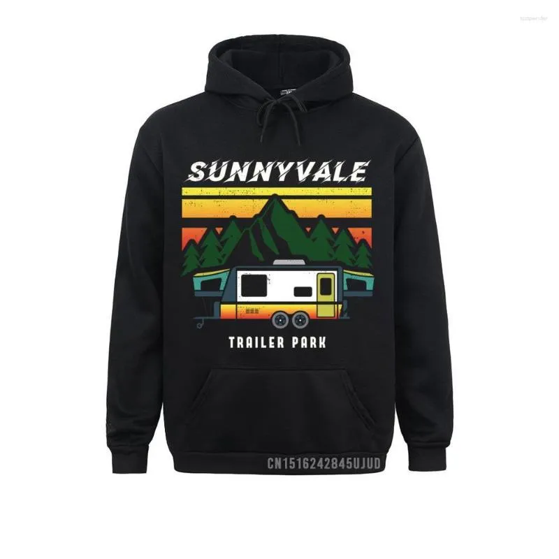 Sweats à capuche pour hommes Funny Design Trailer Park Sunnyvale Lovers Pullover Hoodie 2023 Discount Sweats pour hommes Fête des pères