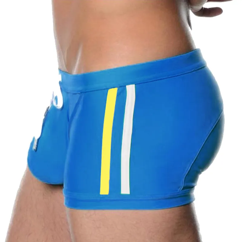 Herrbadkläder sexiga herrar nylon snabb torr surfbräda shorts manlig sport strand badstammar påse bad baddräkter maillot de bain 230724