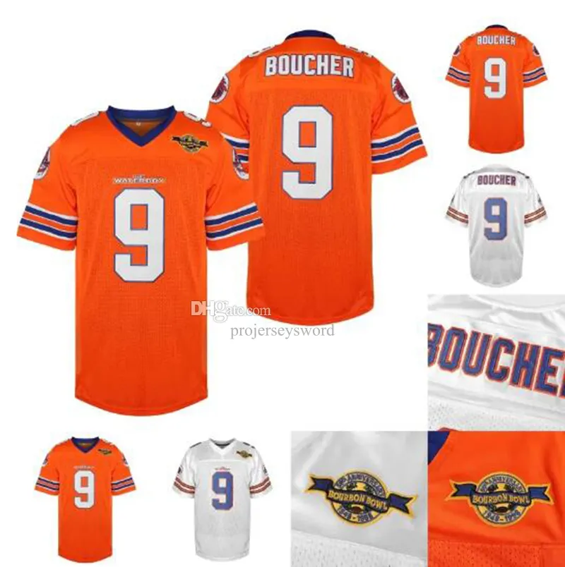 Masculino o filme Waterboy Jersey 9 Bobby Boucher Todas