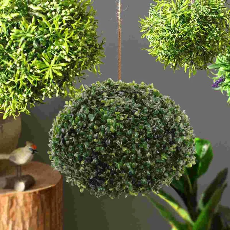 Dekorative Blumen Fake Bouquet Gras Ball Grün Moos Ornament Künstliche Hochzeitsdekoration Dekorieren