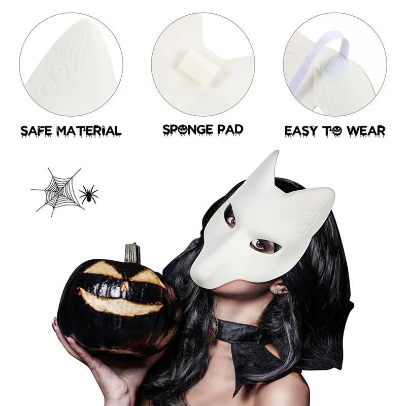 White Animal Eye Wolf Therian Roblox Chad Face Masquerade Mask For  Halloween Cosplay DIY Blank Cat Cosplayer Costume With Half Paper Japanese  230721 From Kuo09, $10.65
