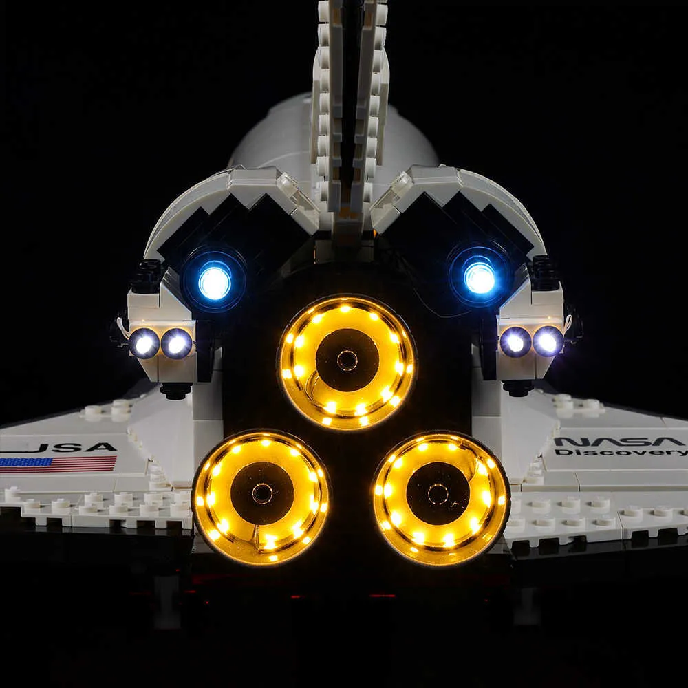 EASYLITE LED Lighting Set For NASA Legend Space X Starship Shuttle Discovery  Building Blocks DIY Toys Only Light Kit No Model From Liancheng04, $7.57