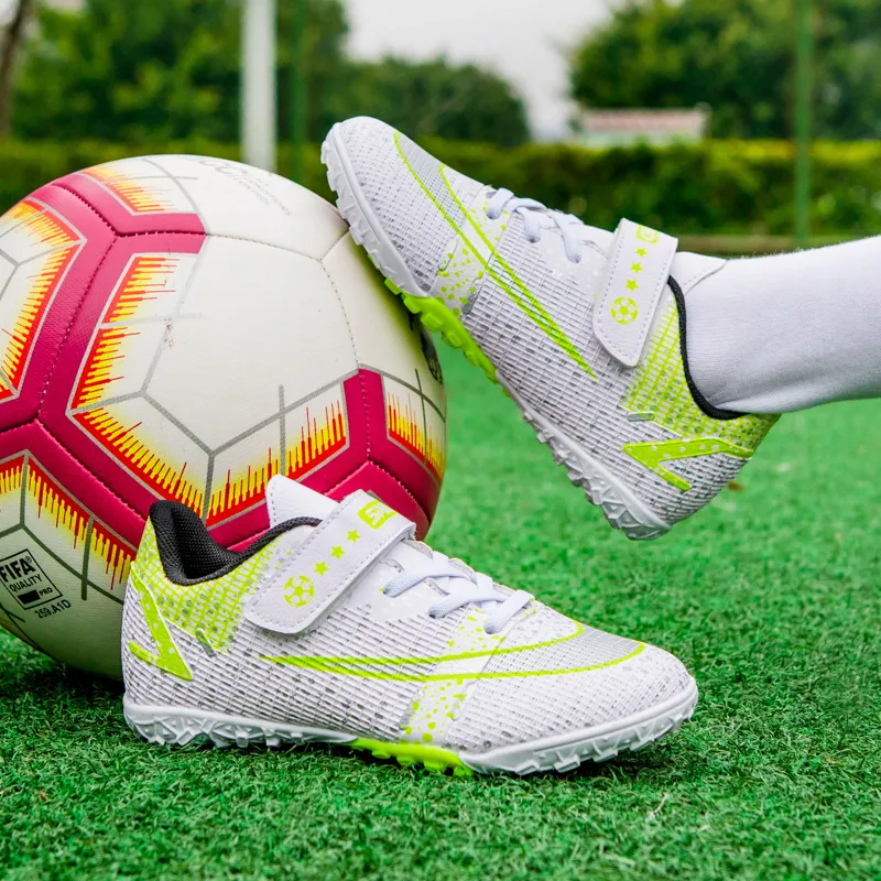 Chuteiras de futebol para crianças, botas de futebol para treinamento, para crianças, tênis esportivos leves, para meninos, para futebol de salão, para futsal