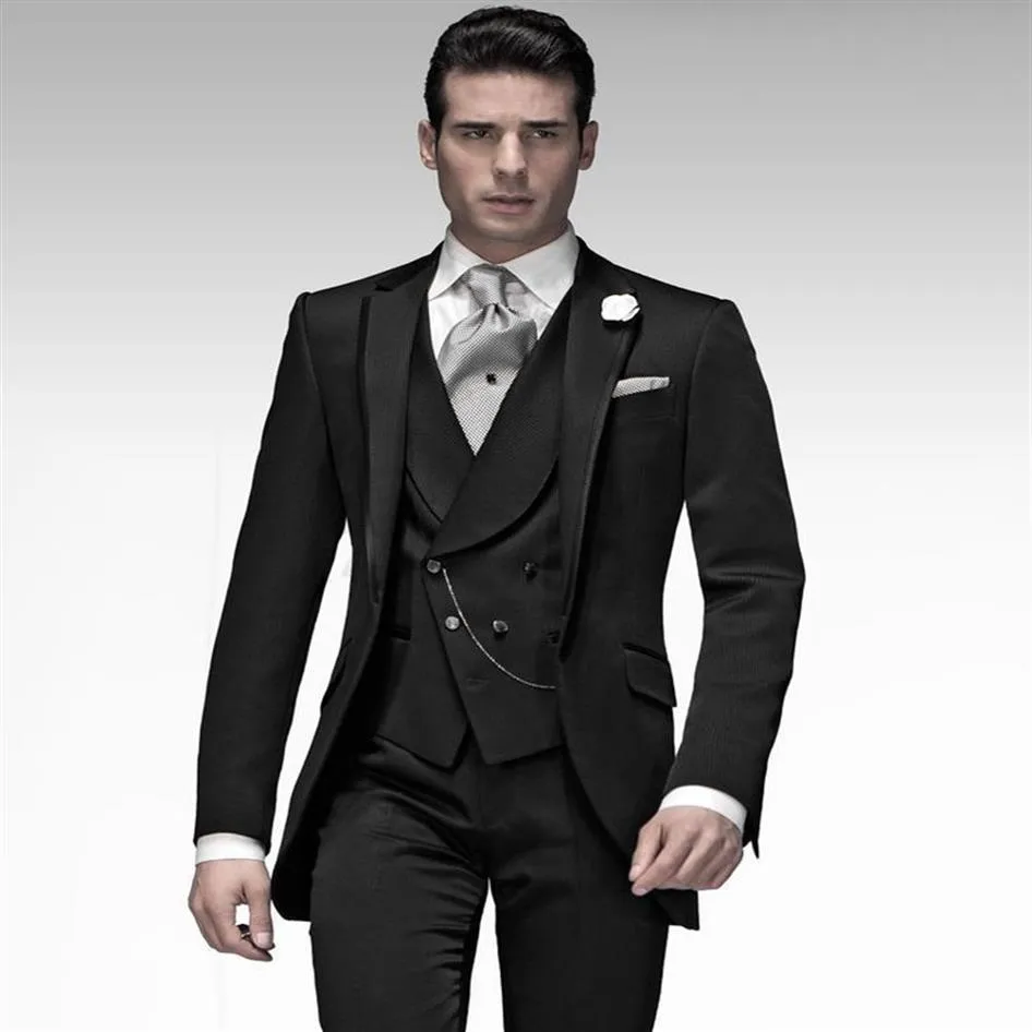 Custom Made 2018 Nouvelle Arrivée Marié Tuxedos Groomsman Marié Costume Soirée Fête Formelle Hommes Costumes Veste Pantalon Ves2946