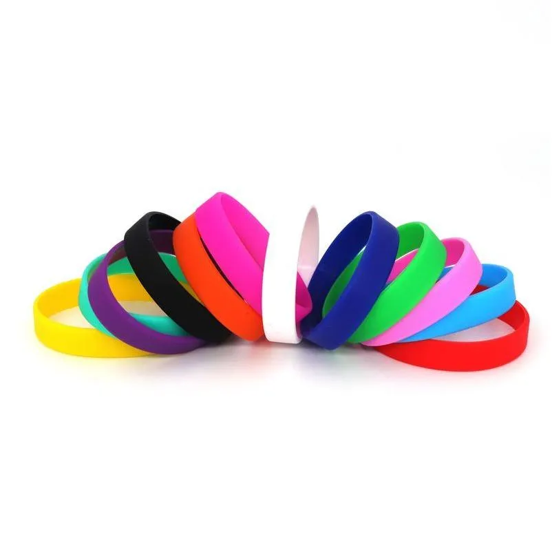 Jelly Casual Sports Outdoor Fitness Sile Glow Bracelets Rubber Elasticity Wristband Cuff Bracelet Basketball Wrist Band Drop Deliver Dhca1