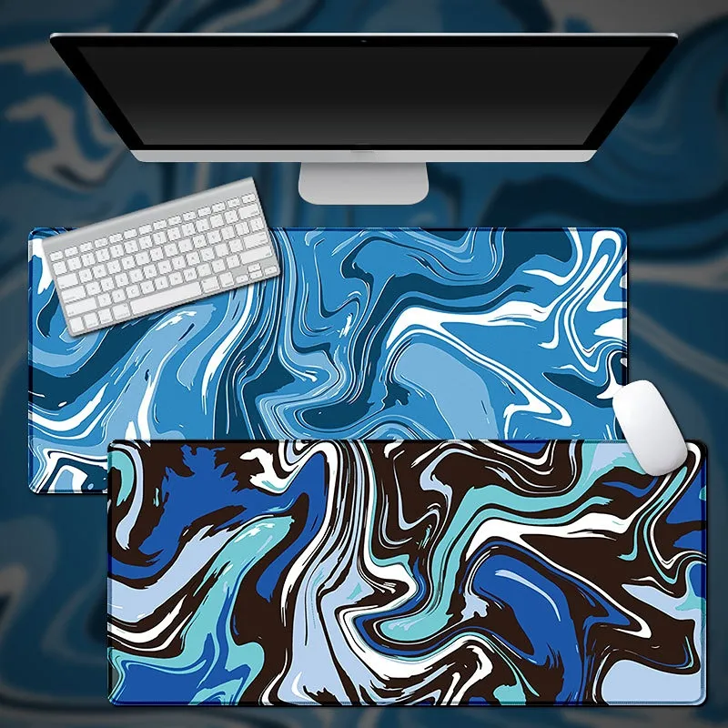 Tapis de souris bureau ordinateur portable clavier Strata Gamer tapis de souris ordinateur tapis Gamer tapis souris marbre personnalisé grand liquide doux tapis