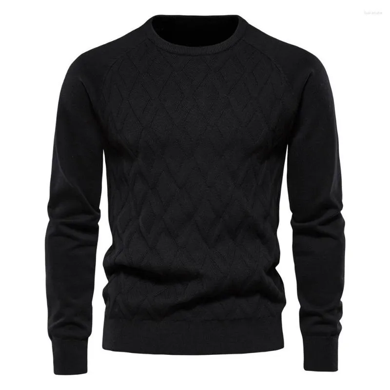 Pulls pour hommes automne/hiver 2023 pull en tricot Slim Fit bas Muscle pull à manches longues Chompa De Hombre