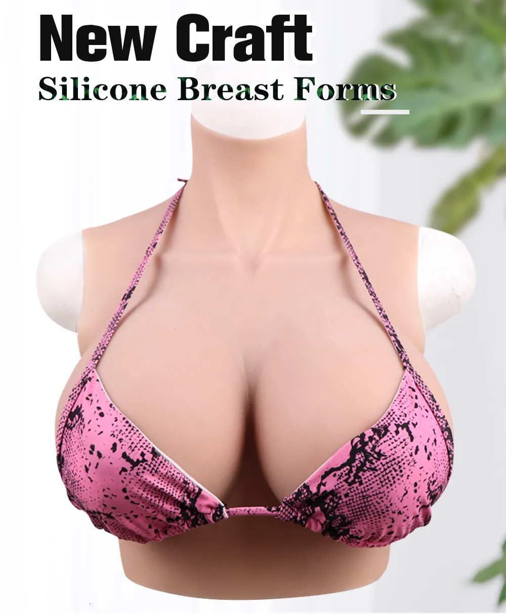 G Cup Big Boobs Silicone Breast Forms Breastplates Transgender Fake Boobs  IVITA
