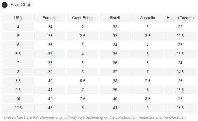 women size chart