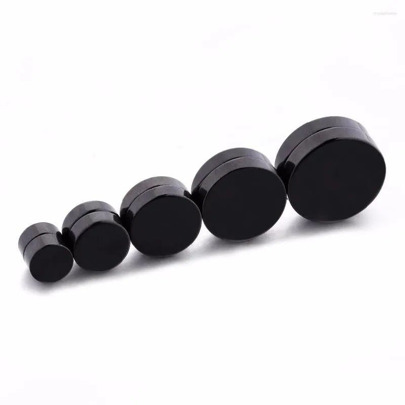 Серьги -герметики черная магнитная серьга унисекс мод